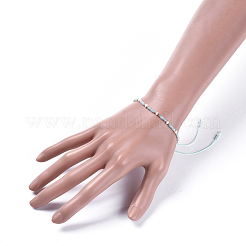 Verstellbarer Nylonfaden geflochtene Perlen Armbänder&nbsp;BJEW-JB04377