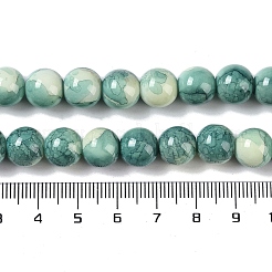 Brins de perles de verre de peinture de cuisson&nbsp;GLAA-H031-01C-07