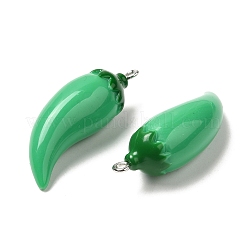 Colgantes de resina opaca imitación verduras&nbsp;CRES-Z003-04A