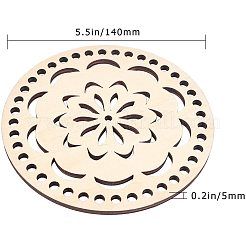 Fonds de panier en bois&nbsp;DIY-WH0167-27B