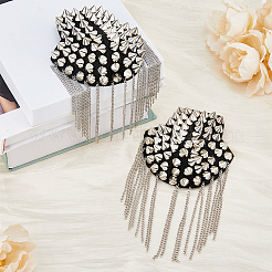 Spalline con nappe a catena stile punk alla moda&nbsp;DIY-WH0304-475P