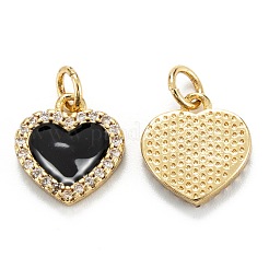 Pendentifs en laiton zircon cubique transparent&nbsp;ZIRC-M115-43G-E