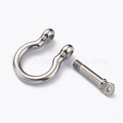 Anlaufgeschützte D-Ring-Ankerschäkelverschlüsse aus Edelstahl 304&nbsp;STAS-Z017-15P-01