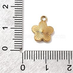 Breloques pavées de strass en acier inoxydable 304&nbsp;STAS-G369-10G