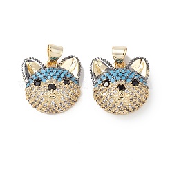 Pendentifs avec zircon cubiques à micro-pavés en laiton&nbsp;KK-M240-02