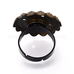 Verstellbarer Blumenringsockel aus Legierung und Eisen mit drehbarem Tablett&nbsp;MAK-T012-06B