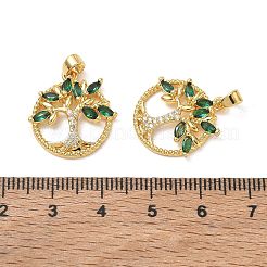 Colgante micropavé cubic zirconia de latón&nbsp;CU-CBA84C5-09G-02