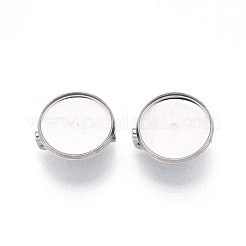Supports de cabochons de broche en acier inoxydable 304&nbsp;STAS-E547-08A-P