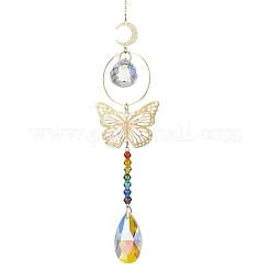 Chakra-Glas-Tropfen-Sonnenfänger zum Aufhängen&nbsp;HJEW-JM04244