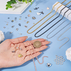 DIY-Sets zur Herstellung von Eisenketten und Halsketten&nbsp;DIY-TA0013-17