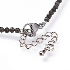 Natürlichen Obsidian Perlenketten&nbsp;NJEW-JN02492-09