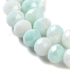 Chapelets de perles en verre électroplaqué&nbsp;LAMP-S068-02G