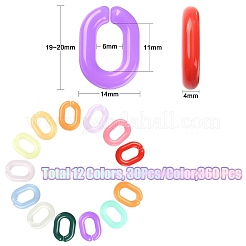 Anelli di collegamento acrilici 360pz 12 colori&nbsp;MACR-CJ0001-40