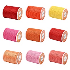 6 Rolle 6 Farben runde gewachste Polyesterschnur&nbsp;YC-YW0001-08A