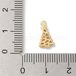 Breloques en laiton avec zircone cubique de micro pave&nbsp;KK-P278-07G