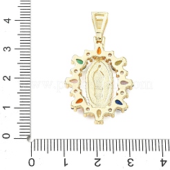 Pendentifs religieux en laiton pavé de zirconiums cubiques&nbsp;CU-CBA83A6-01B-G01