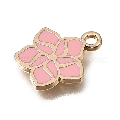 Legierung mit rosa Emaille-Anhängern&nbsp;AL-CBA2F44-05G