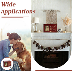 1 urna commemorativa in legno per animali domestici con cornice per foto&nbsp;CON-GA0001-43