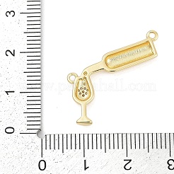 Messing Mikro ebnen Zirkonia Anhänger&nbsp;KK-G522-48G