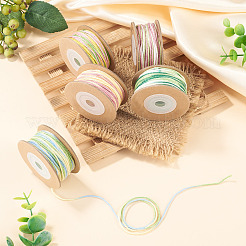 5 rollo de cordón de algodón macramé teñido en segmentos de 5 colores&nbsp;OCOR-TA0004-05D