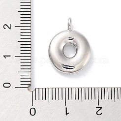 Pendenti con lettere a palloncino in ottone placcato a cremagliera&nbsp;KK-C050-01P-O