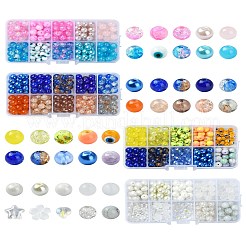 10 Stil Sprühlackierung & Einbrennlackierung Glasperlen&nbsp;GLAA-YW0003-57