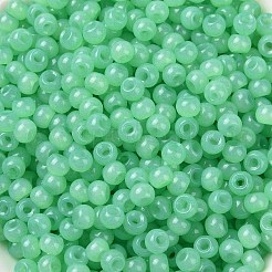 6/0 Jadeglasimitatperlen&nbsp;SEED-T006-04A-10