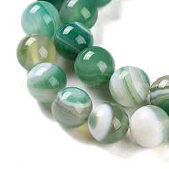 Chapelets de perles en agate à rayures naturelles/agates à bandes&nbsp;G-Z060-A01-C01