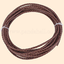 5 Yards geflochtene Lederschnur&nbsp;WL-CL0001-02B
