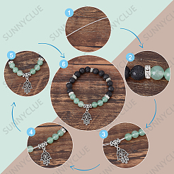 Kit fai da te per realizzare braccialetti yoga&nbsp;DIY-SC0019-29