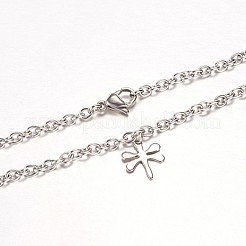Bracelets à breloques en acier inoxydable 201 résistant au ternissement&nbsp;BJEW-D432-03