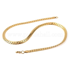 Halsketten aus gedrehtem Edelstahl 304 für Damen&nbsp;NJEW-G140-08A-G