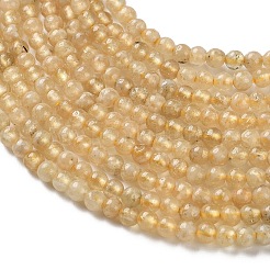 Fili di perline naturali granati gialli&nbsp;G-Z129-C01-3mm-01