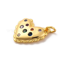 Colgante micropavé cubic zirconia de latón&nbsp;KK-U033-14G-02