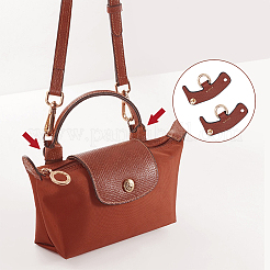 Ledertaschengriffe und unbeschädigter dreieckiger Schnallenverbinder der Tasche&nbsp;FIND-WH0191-12A