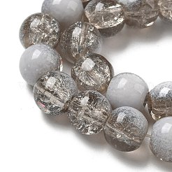 Chapelets de perles en verre craquelé&nbsp;GLAA-U001-8mm-06