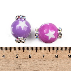 Perline di resina strass&nbsp;RESI-B030-01B-01