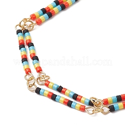 Perline di vetro Braccialetti di collegamento&nbsp;BJEW-MZ00148-03
