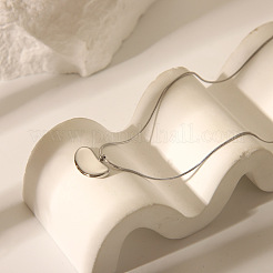 Bean 304 Edelstahl Ohrstecker & Anhänger Halsketten Sets für Unisex&nbsp;AA3662-1