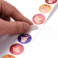 Flaches rundes papier danke aufkleber&nbsp;DIY-C042-12F