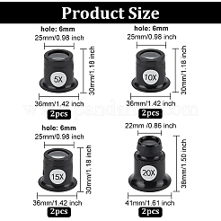 Pe con lente d'ingrandimento in vetro&nbsp;TOOL-WH0159-10