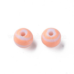 Perles acryliques à rayures opaques&nbsp;MACR-S373-27D-08