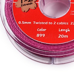 Cordons ronds en fil de coton ciré 2 brin&nbsp;YC-T004-01A-25