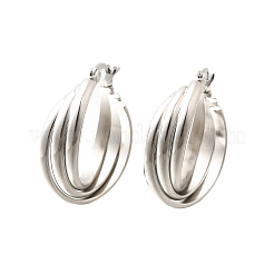 201 orecchini a cerchio in acciaio inossidabile&nbsp;EJEW-Q026-04P