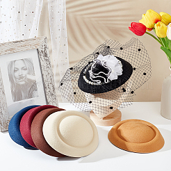 6 Uds 6 colores eva tela lágrima tocado sombrero base para sombrerería&nbsp;AJEW-FG0003-20