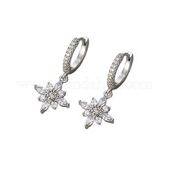 Valentinstag-Ohrringe aus Messing und klaren Zirkonia&nbsp;WG91F02-02