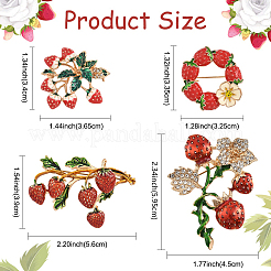 1 broche en alliage de fruits&nbsp;JEWB-YW0001-07