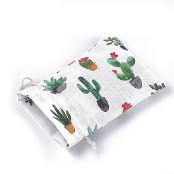 Sacs d'emballage en polycoton (polyester coton)&nbsp;ABAG-T007-02L