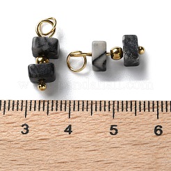 Pendenti con perline cubiche in pietra naturale&nbsp;STAS-C120-02G-01