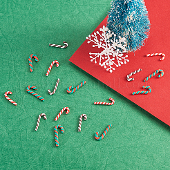 60 pièces 3 couleurs thème de noël cabochons en pâte polymère faits à la main&nbsp;CLAY-CJ0001-31